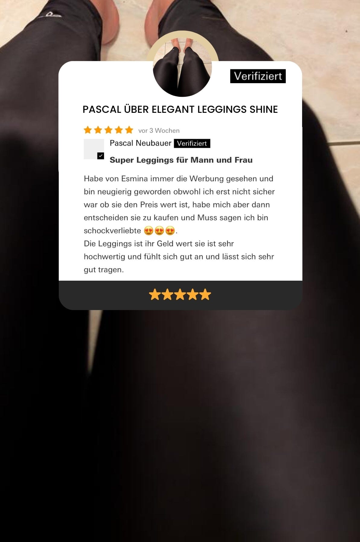 Elegant Leggings shine men