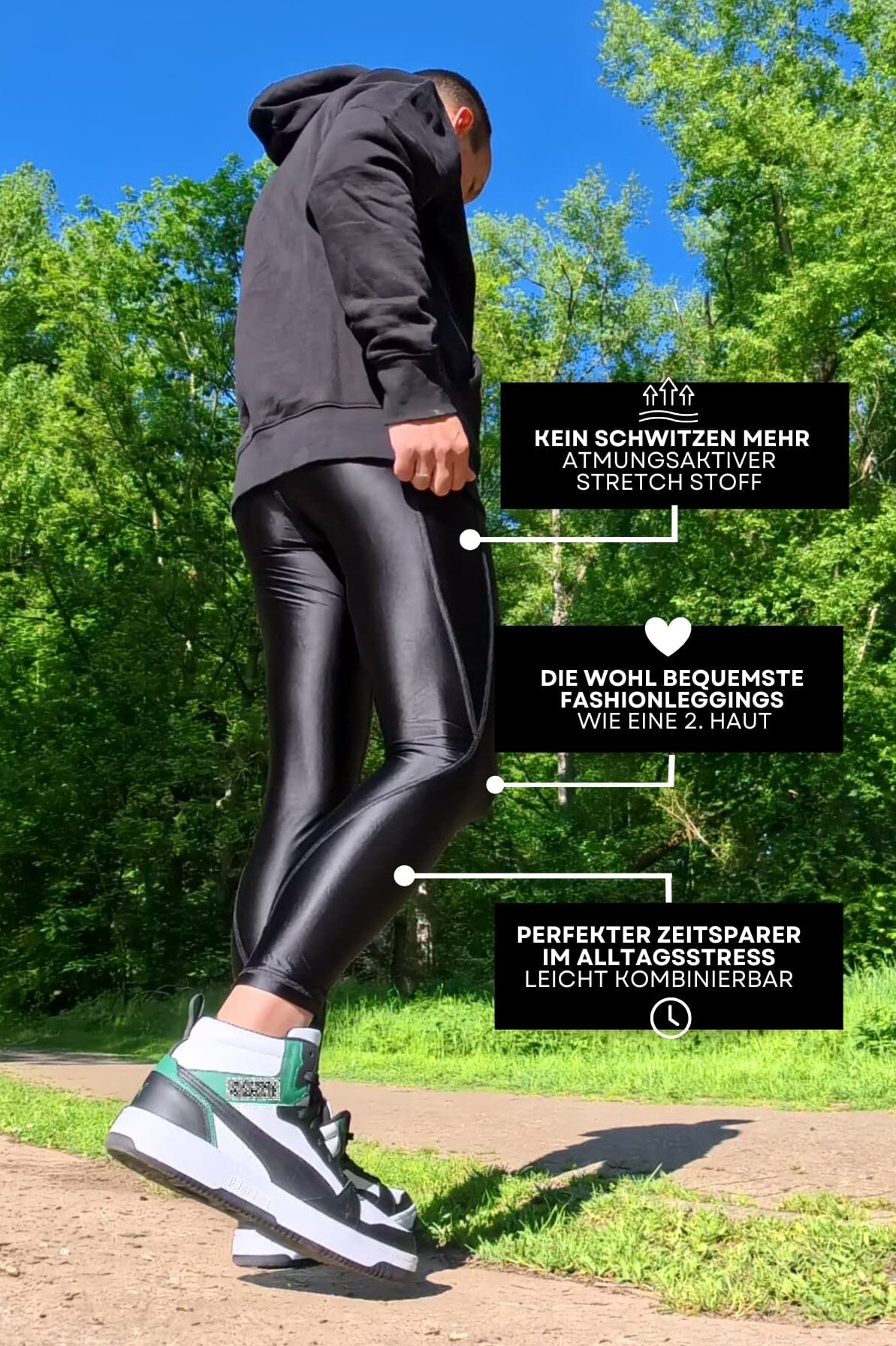 Elegant Leggings shine men