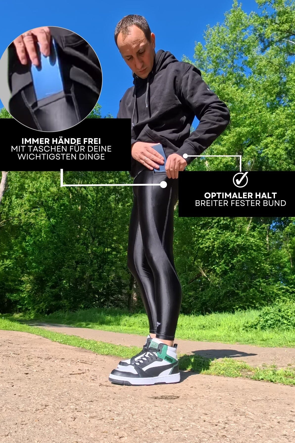 Elegant Leggings shine men