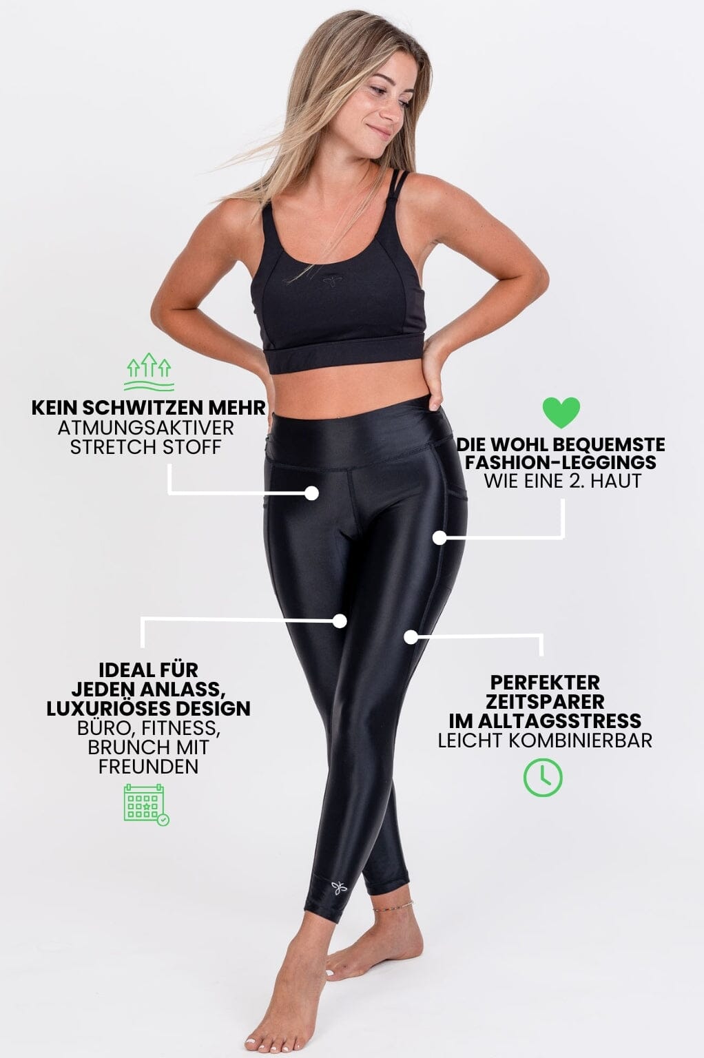 Elegant leggings shine