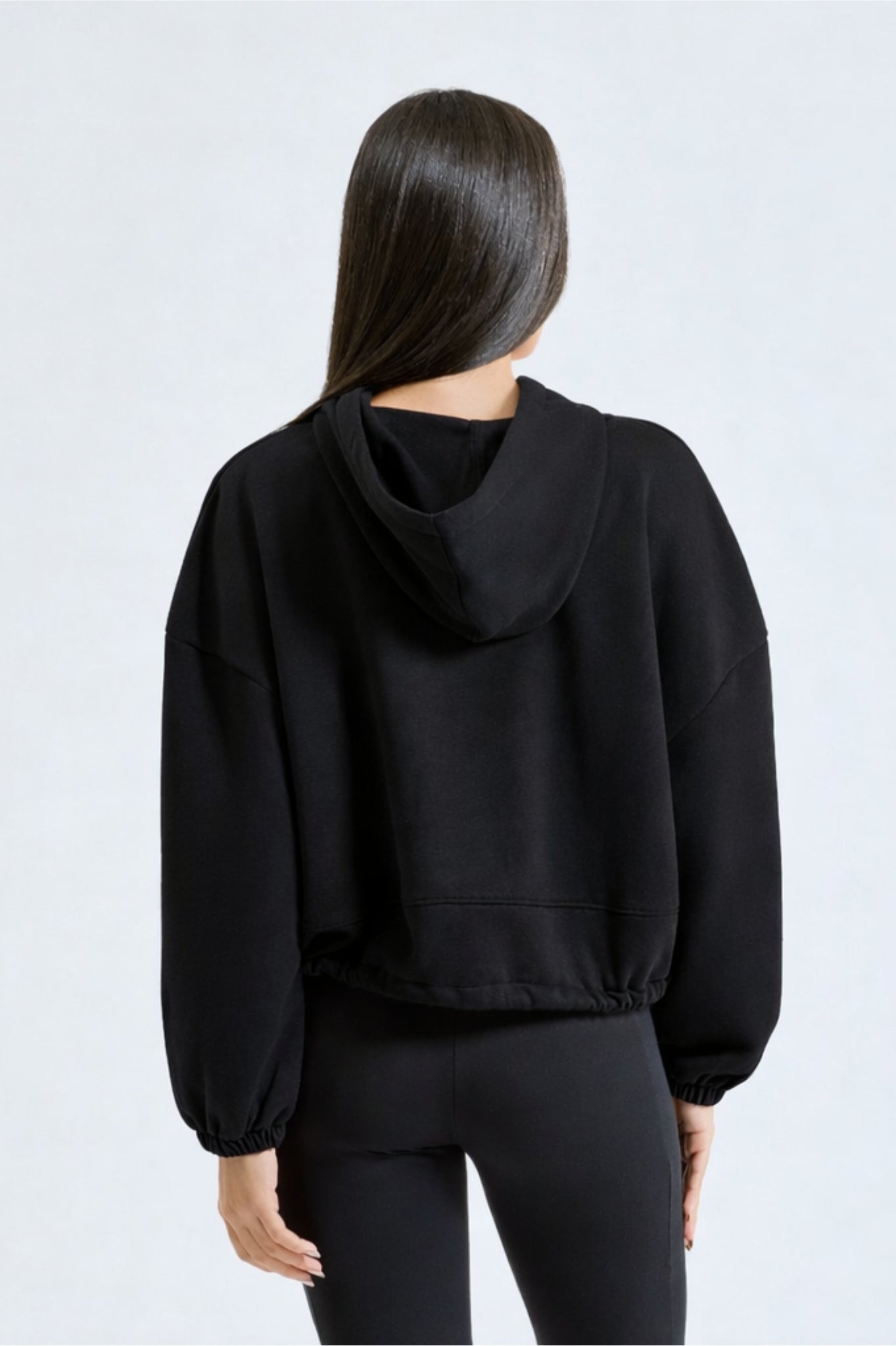 Elegant Cropped Hoody