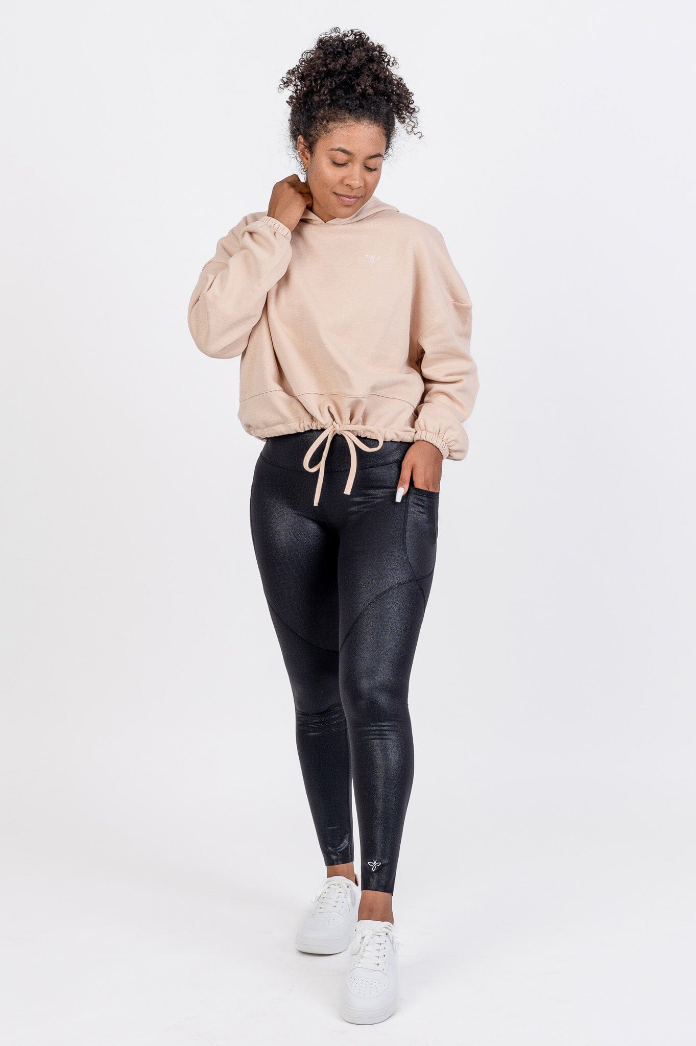 Elegant Cropped Hoody